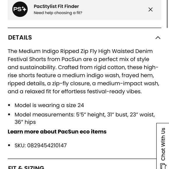 PacSun Light Blue Distressed Jean Shorts - Picture 8 of 13